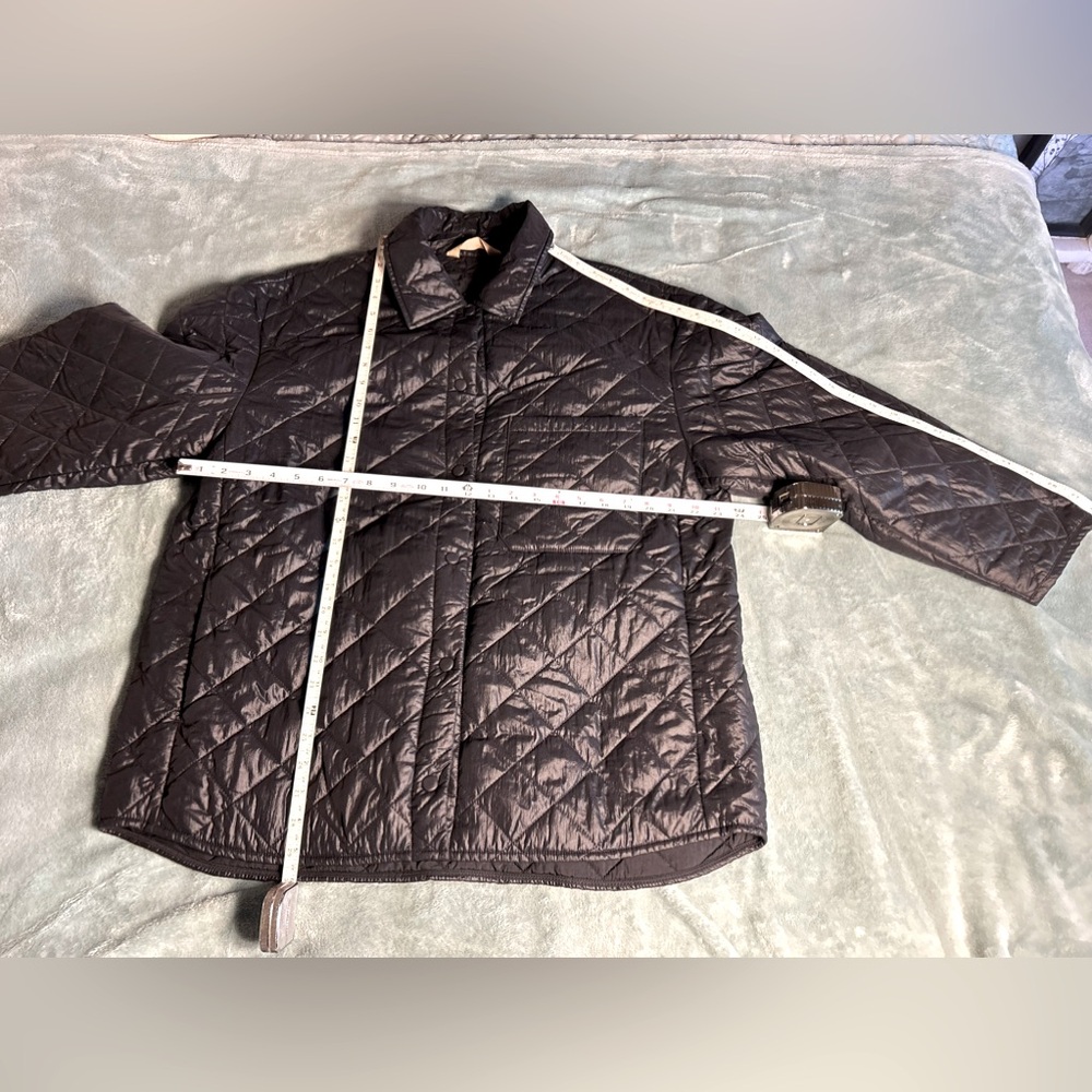 Banana Republic Black, Light Fill, Quilted Shirt jacket, Size M/L - Picture 4 of 7